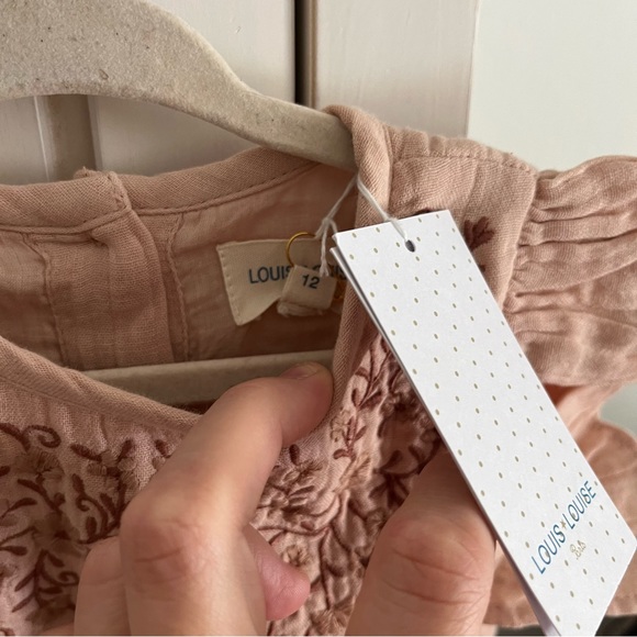 LOUIS LOUISE Churros Floral Embroidered Ruffle Romper Playsuit - Picture 4 of 6